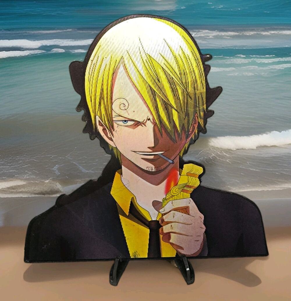 One Piece Vinsmoke Sanji 3D Lenticular Anime Motion Car Laptop Sticker Decal
